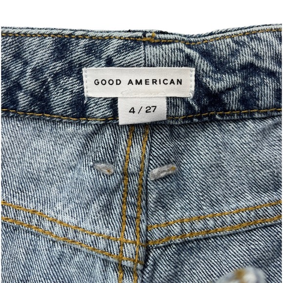 Good American Womens Size 4 Good Classic High-Rise Distressed Jeans NEW 27"x27" - Picture 7 of 16